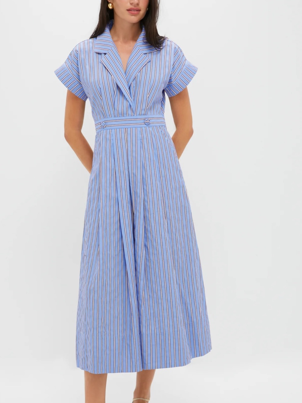 Marfa striped sloane wrap dress